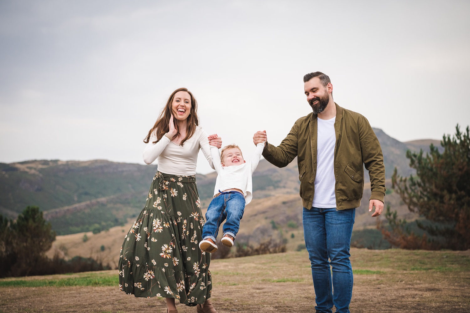 Family photography Calton Hill Edinburgh