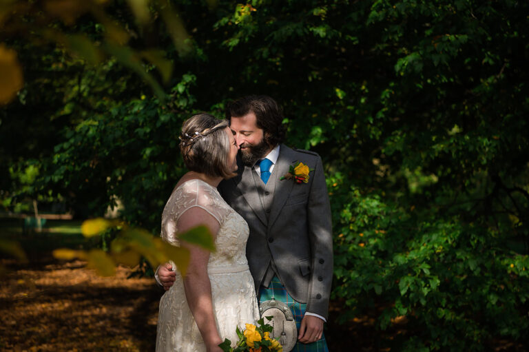 Ali & Dave | Edinburgh Botanics Autumn Elopement
