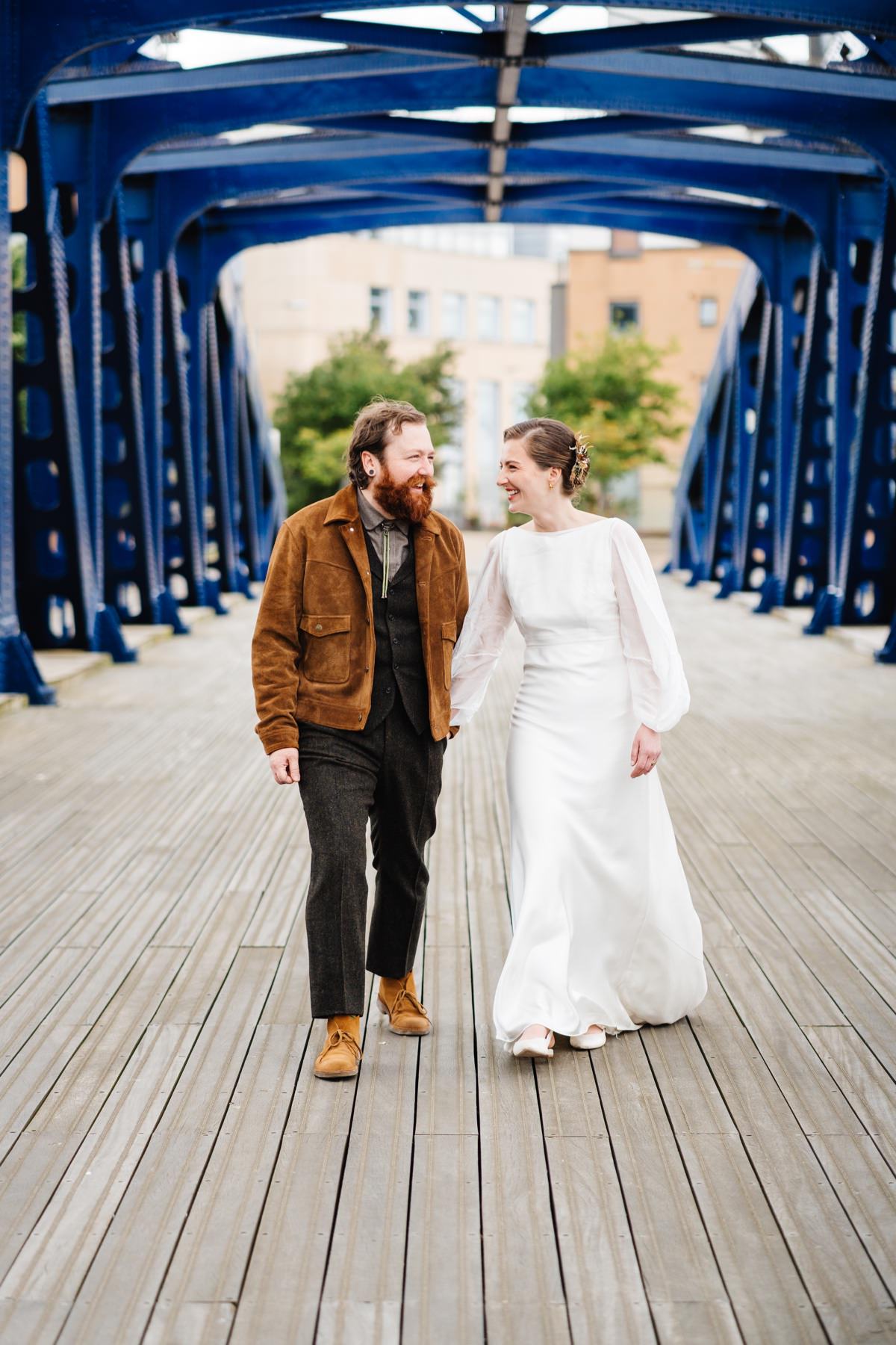 wedding couple portraits leith edinburgh